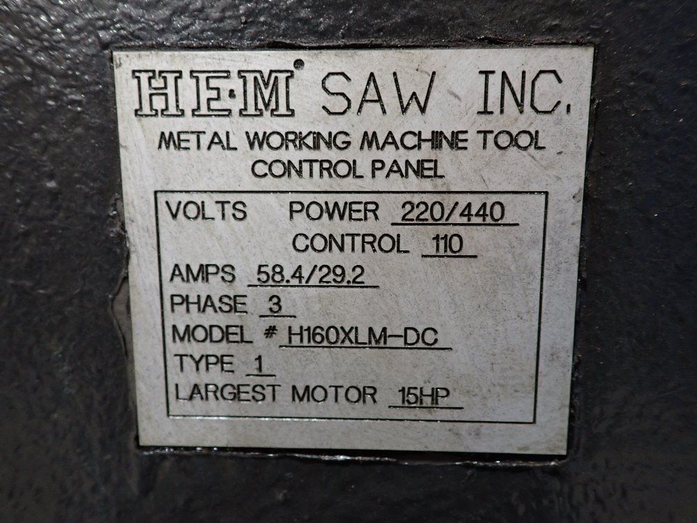 Hem Saw Horizontal Band Saw - H160xlm-dc