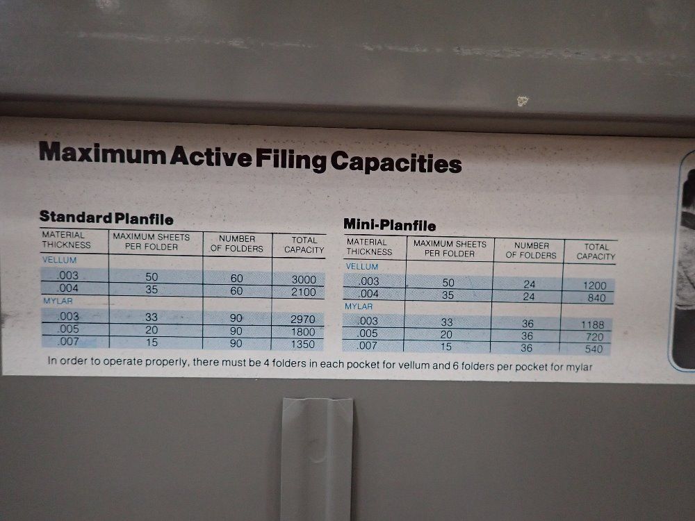Teledyne Geotech Plan Filing Cabinet - 12770