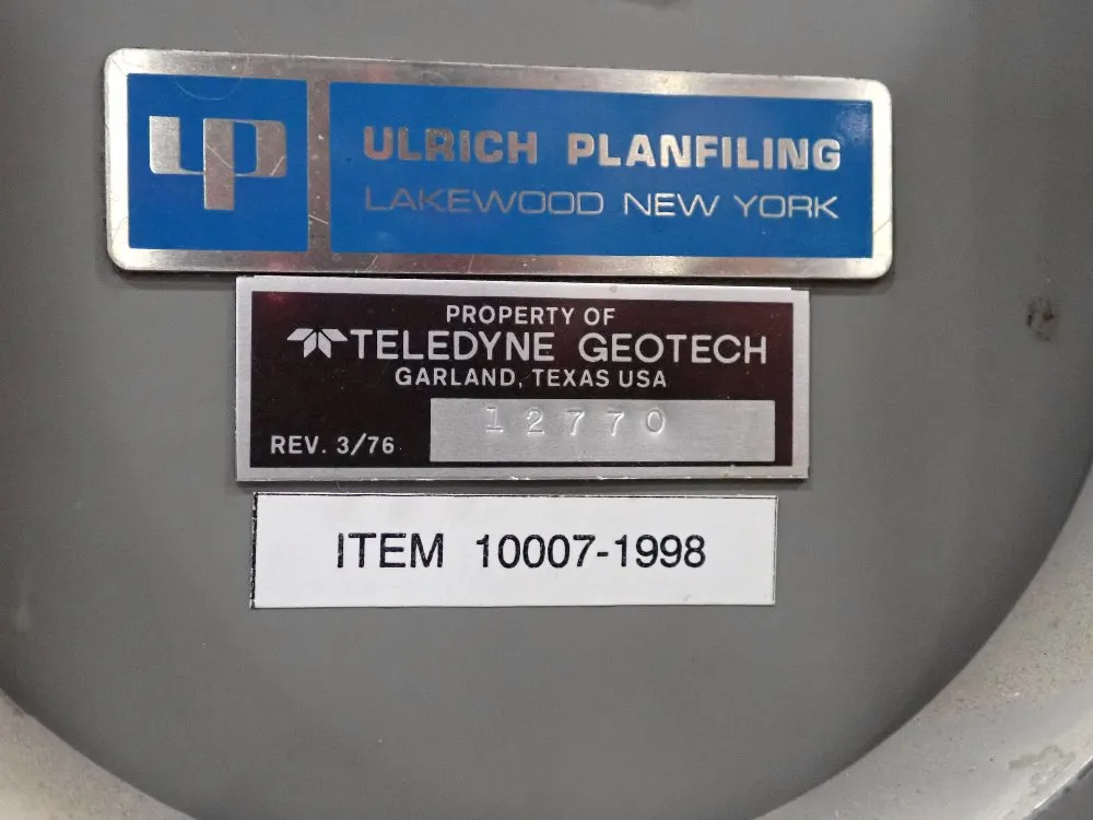 Teledyne Geotech Plan Filing Cabinet - 12770