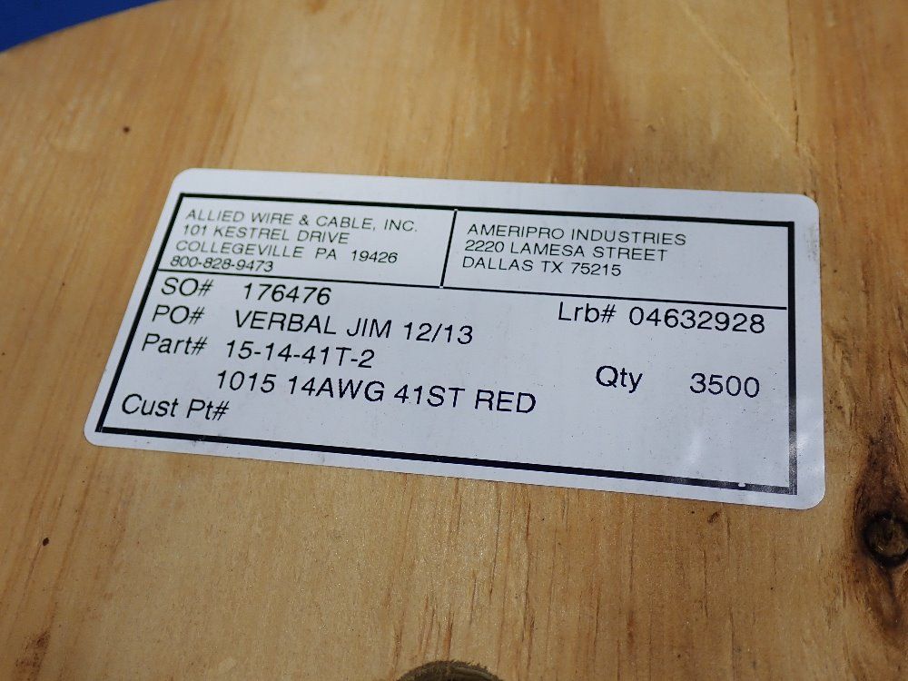 Allied Wire & Cable 14 Awg Electrical Wire - 15-14-41t-2