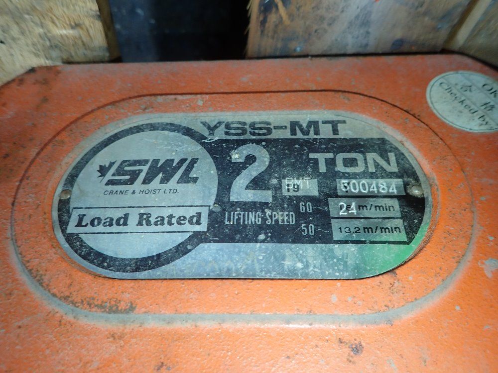 Swl 2 Tons Trolley - Yss-mt