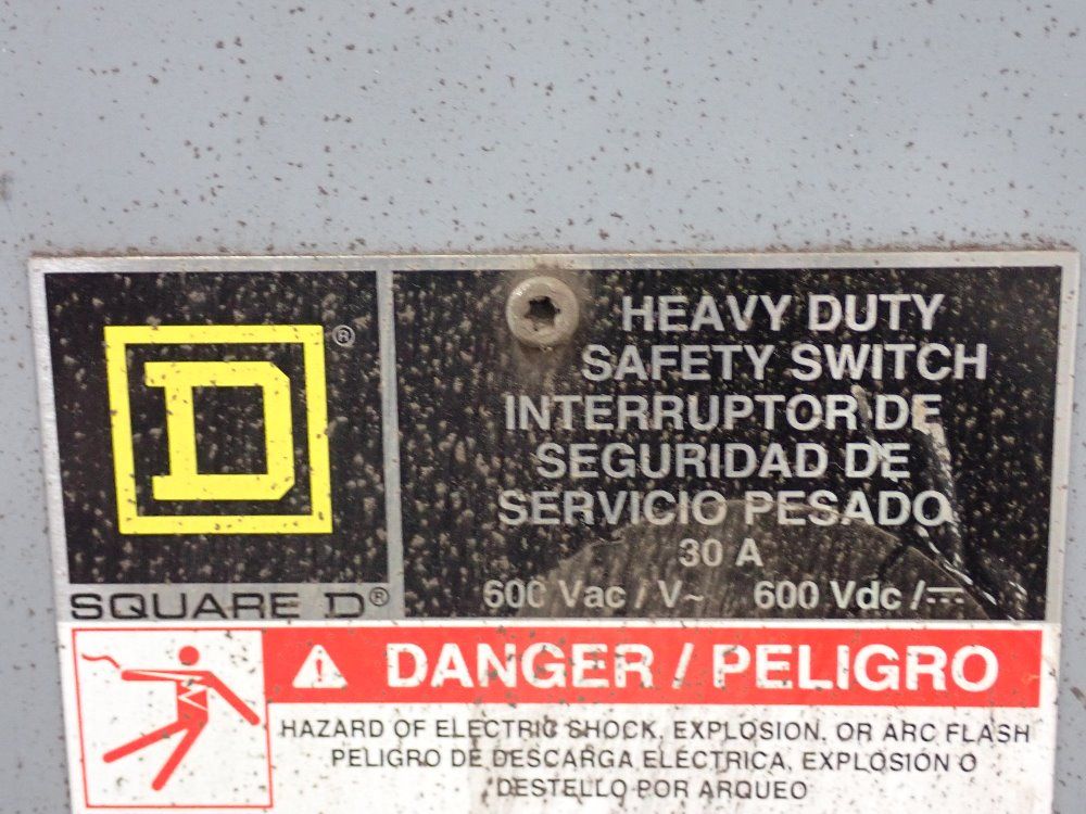 Square D Co. 30 A/600 V Fusible Disconnect - H361rb