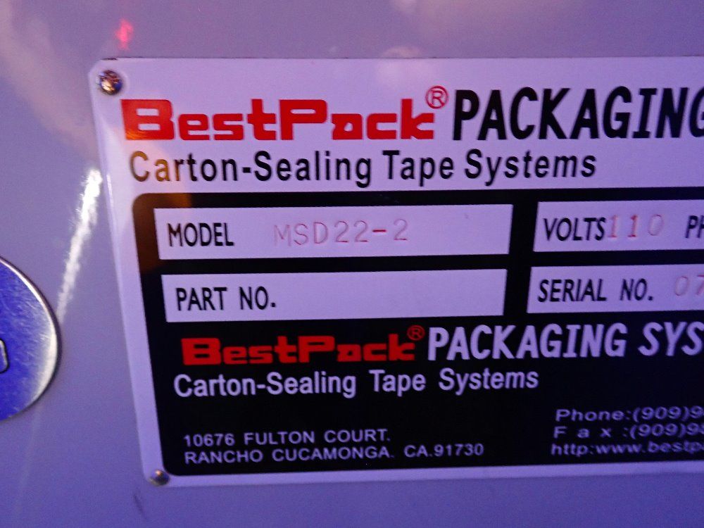 Bestpack 40" X 25" Case Sealer - Msd22-2