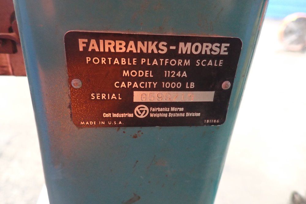 Fairbanks-morse 1000 Lbs Scale - 112l/a