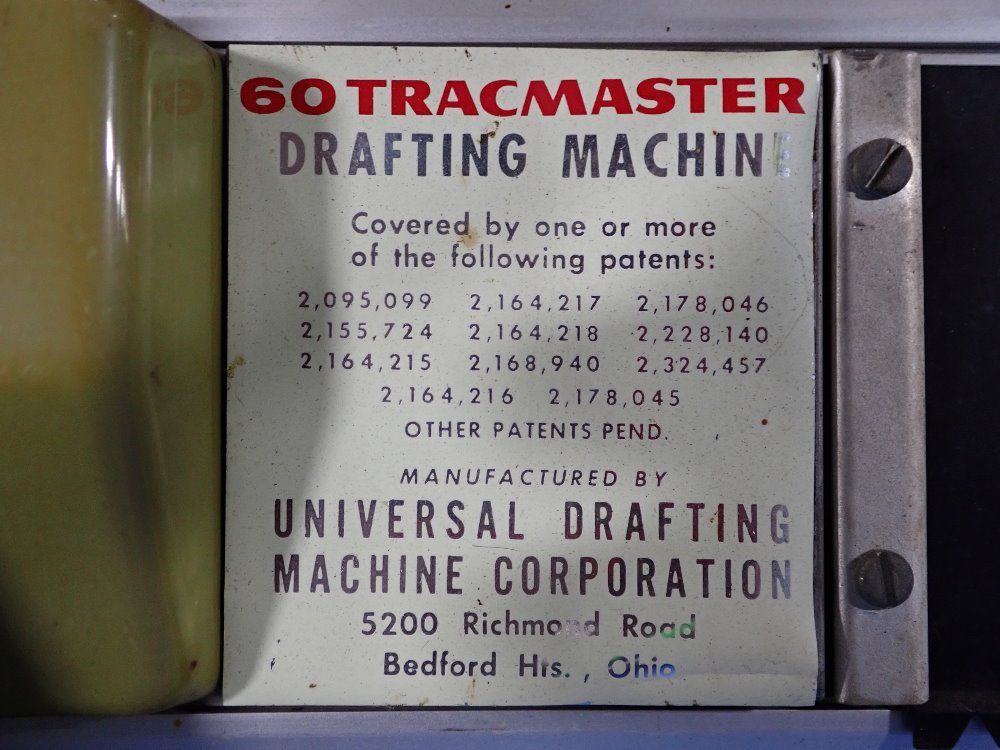 Universal Drafting Machine Corp 60" X 137" Drafting Machine - 60 Tracmaster