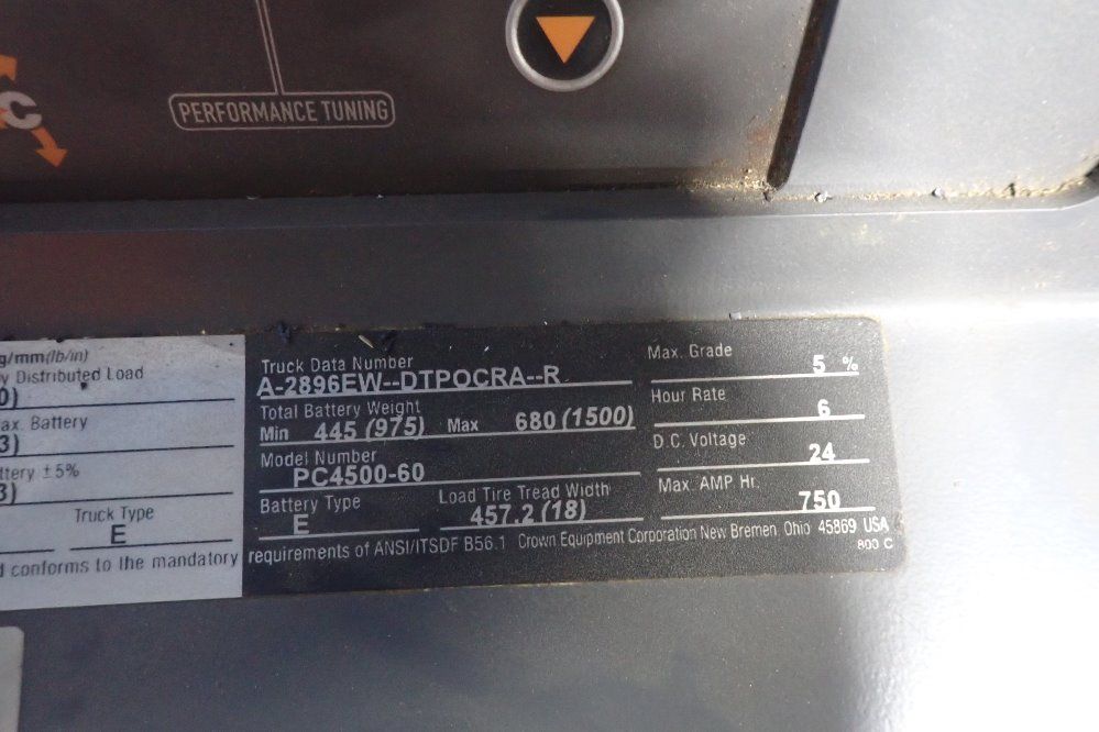 Crown 6000 Lbs Electric Center Controlled Ride-on Pallet Truck - Pc4500-60