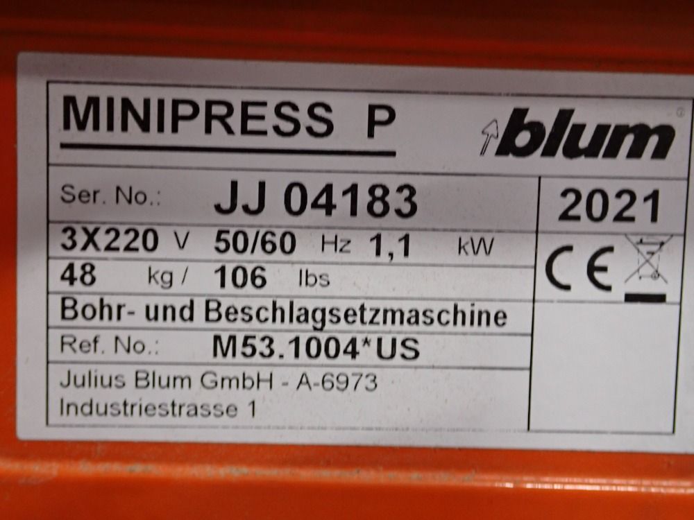 Blum Mini Press - Steu Mp Jh 3x