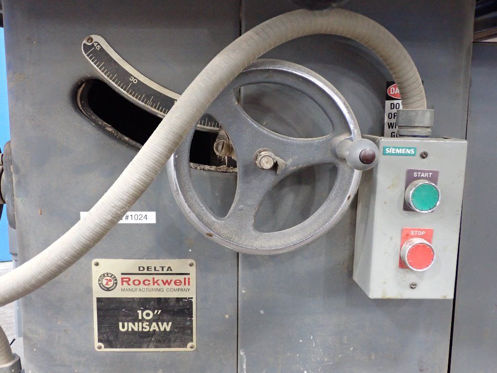 Delta 10" Blade, 72" X 27" Table, 45 Degree Tilt Table Saw - 10 Unisaw