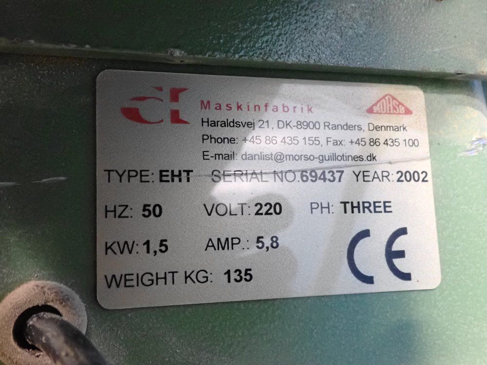 Morso 0-90 Degree Single Miter, 45 Degree Double Miter Mitering Machine - Eht