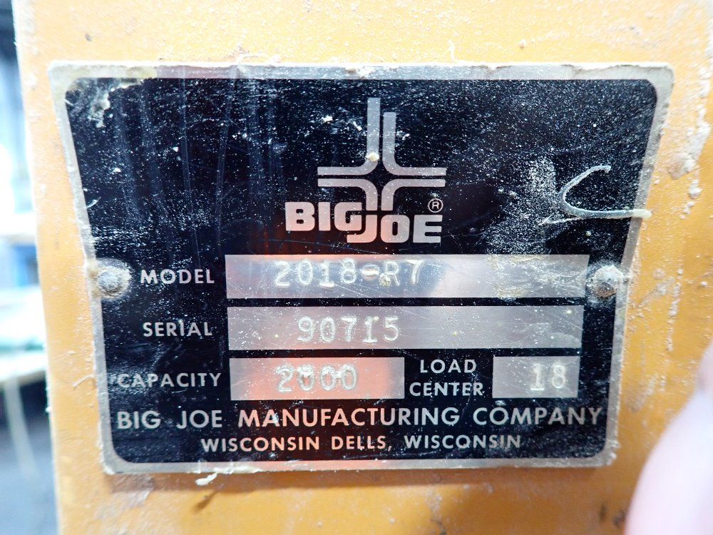 Big Joe 2000lb Walk-behind Pallet Stacker - 2018-r7