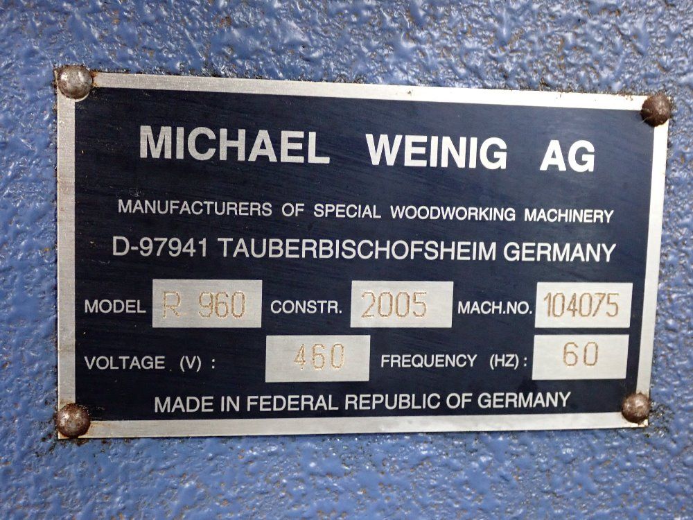 Weinig Profile Tool Grinder