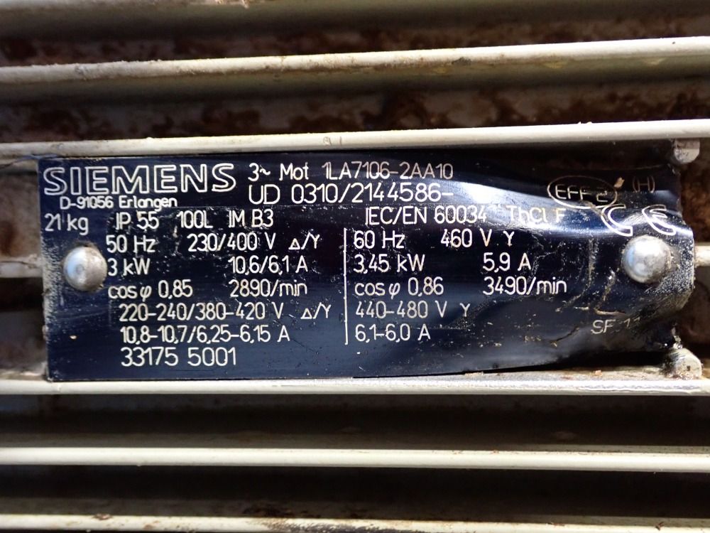 Vaculex 4 1/2hp, 3490rpm Pump For Vac Lifter - 305304