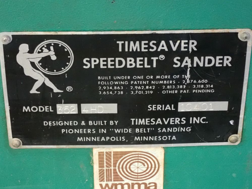 Timesavers 53" Feed Belt Speedbelt Sander - 352-4hd