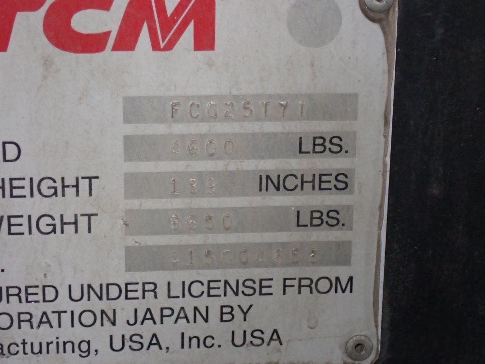 Tcm 4600 Lbs Propane Forklift - Fcg25t7t