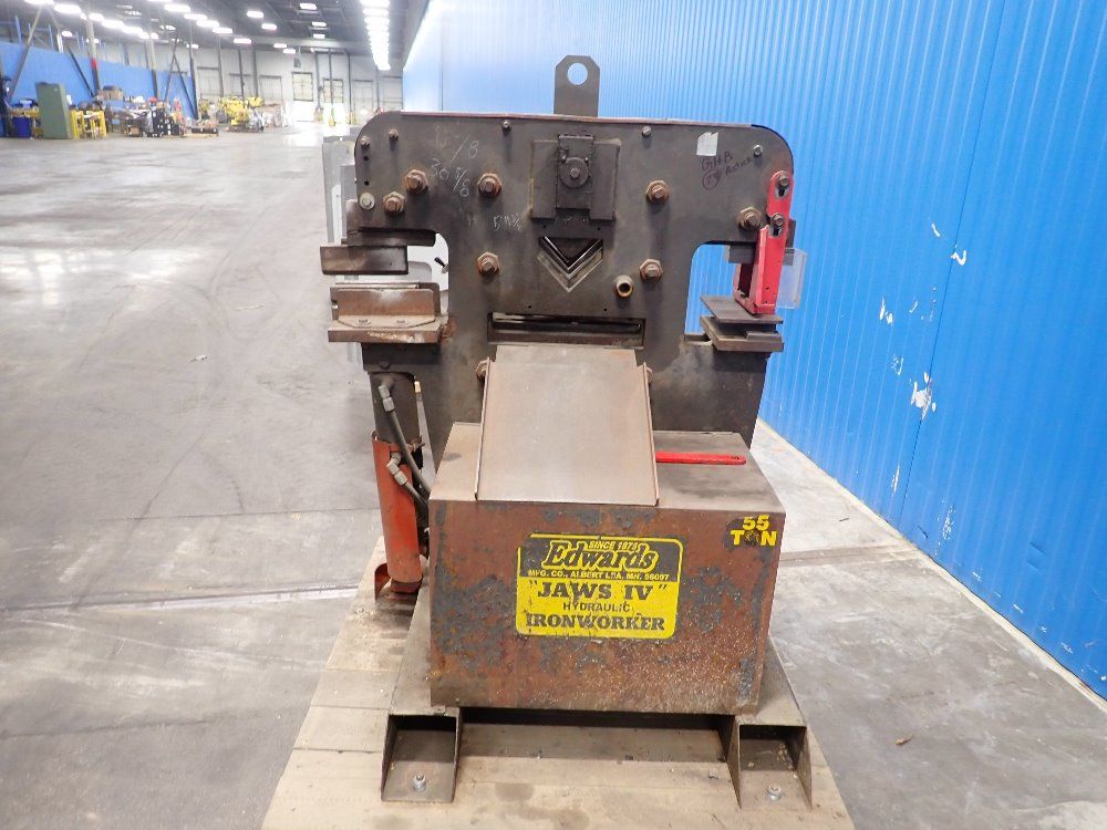 Edwards 55 Ton Hydraulic Iron Worker - Jaws Iv
