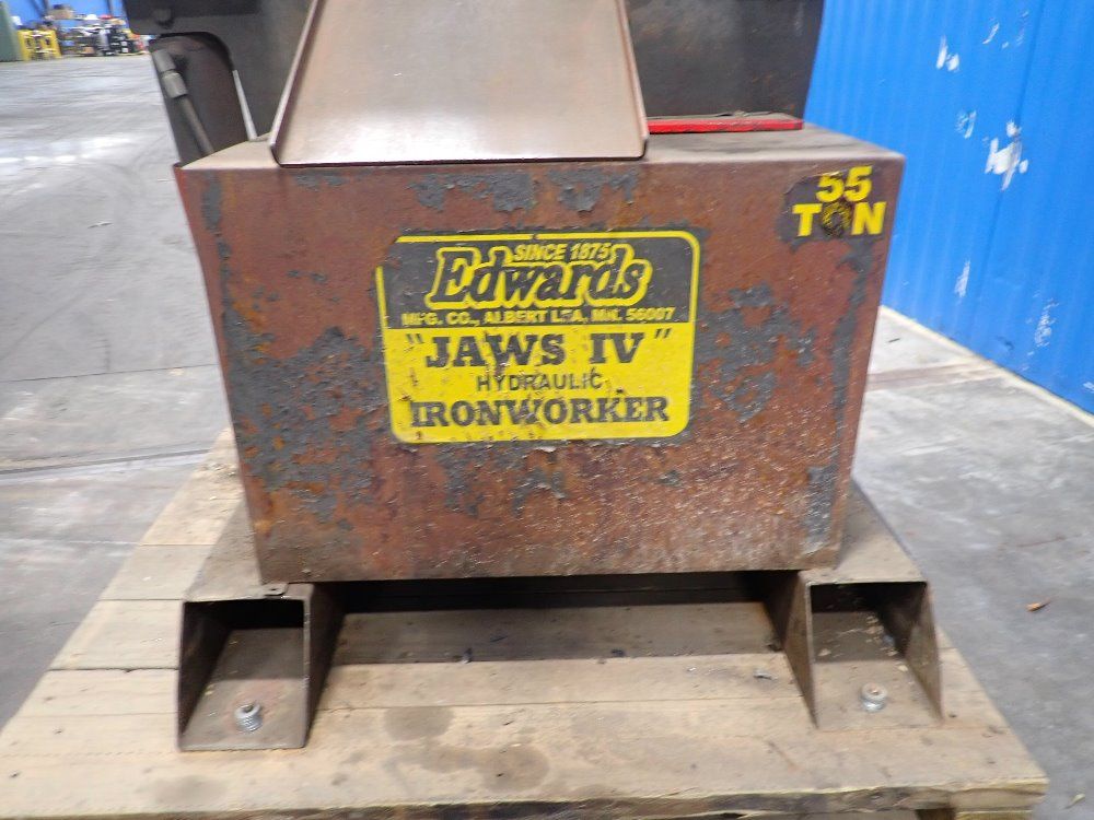Edwards 55 Ton Hydraulic Iron Worker - Jaws Iv