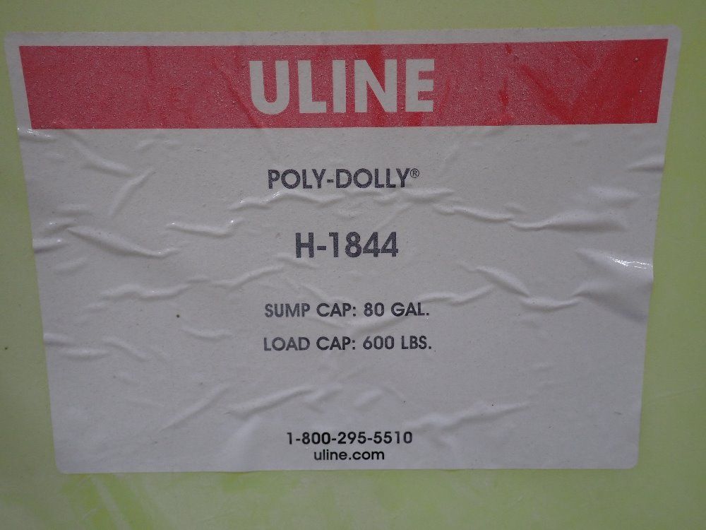 Uline 600 Lbs Poly Dolly - H-1844