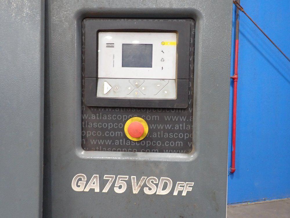Atlas Copco 100 Hp Air Compressor - Ga75vsd-175wff