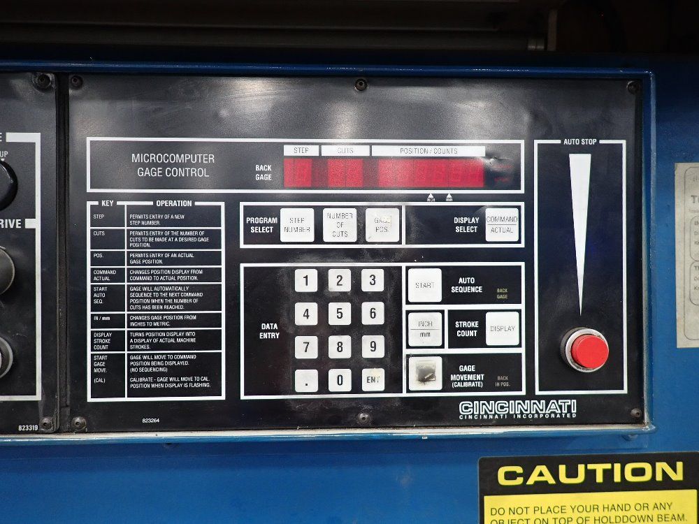Cincinnati 1/4" Mild Steel/ 10' Shear - 250