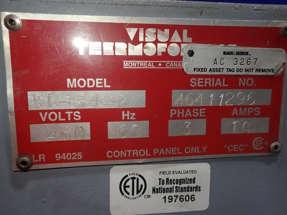 Visual Thermoformer Roller Die Cutter - Rt-34-2