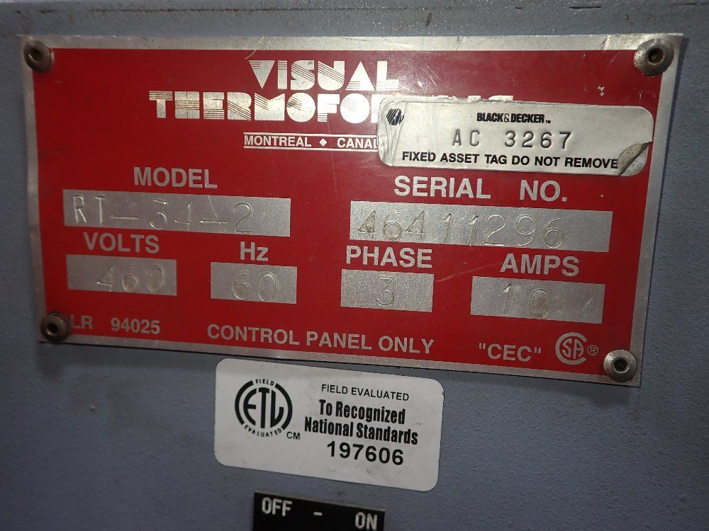 Visual Thermoformer Roller Die Cutter - Rt-34-2
