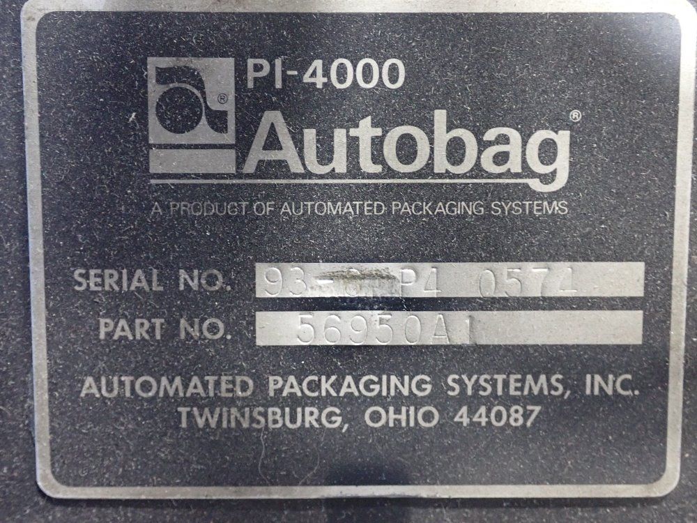 Automated Packaging Systems Inc. Automatic Bagger - Autobag