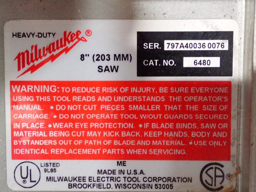 Milwaukee 8" Panel Saw - 6411
