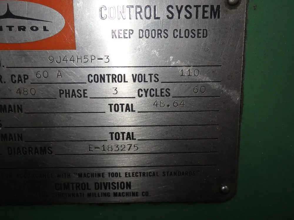 Cincinnati 25" X 86 1/2" Horizontal Mill