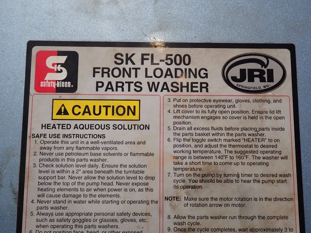 Gates 29" Dia Rotary Parts Washer - Sk Fl-500