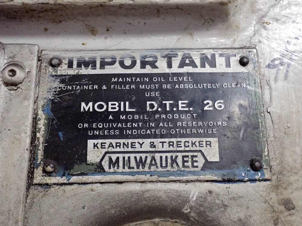 Kearney & Trecker 19 1/2" X 97" Horizontal Mill - D.t.e 26/550tf-20