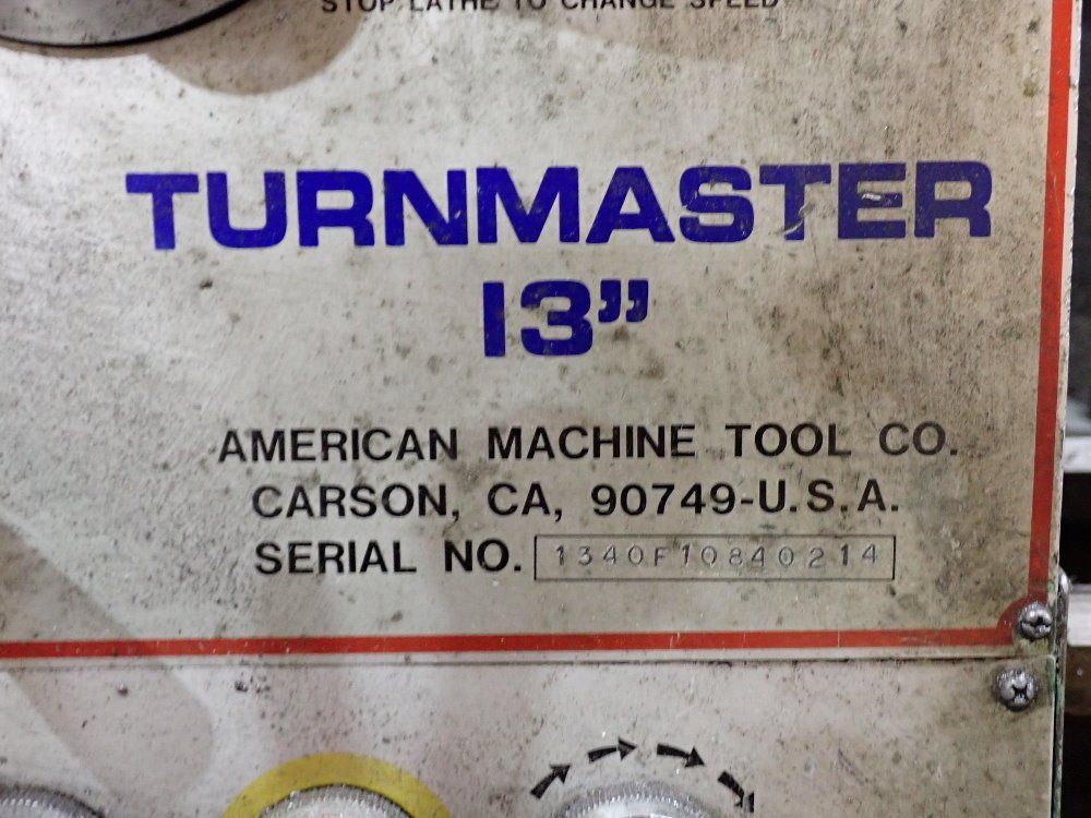 American Machine 13x40 Lathe - Turnmaster 13