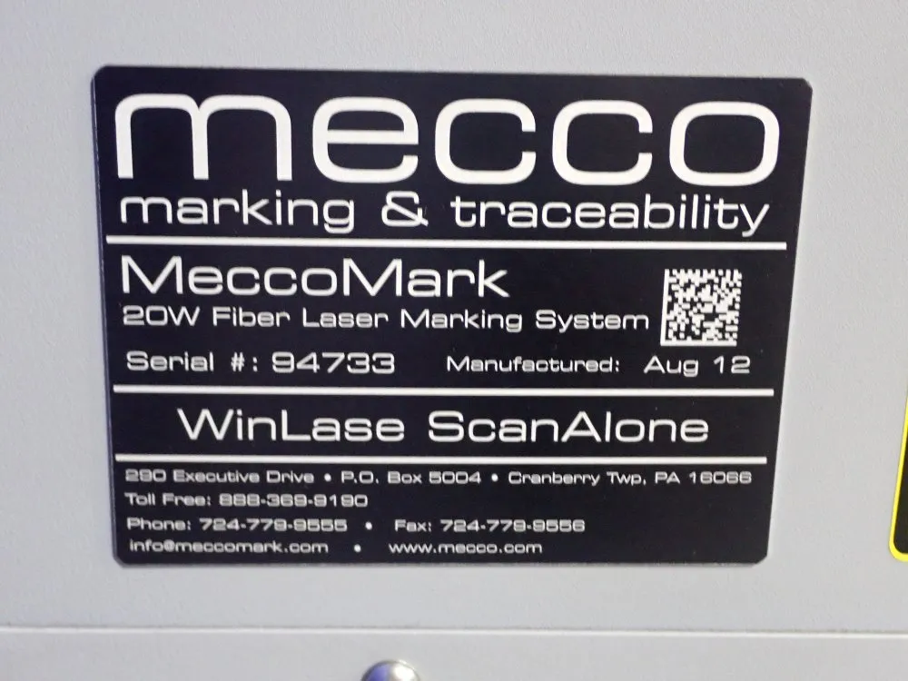 Mecco Fiber Laser Marking System - Meccomarking System