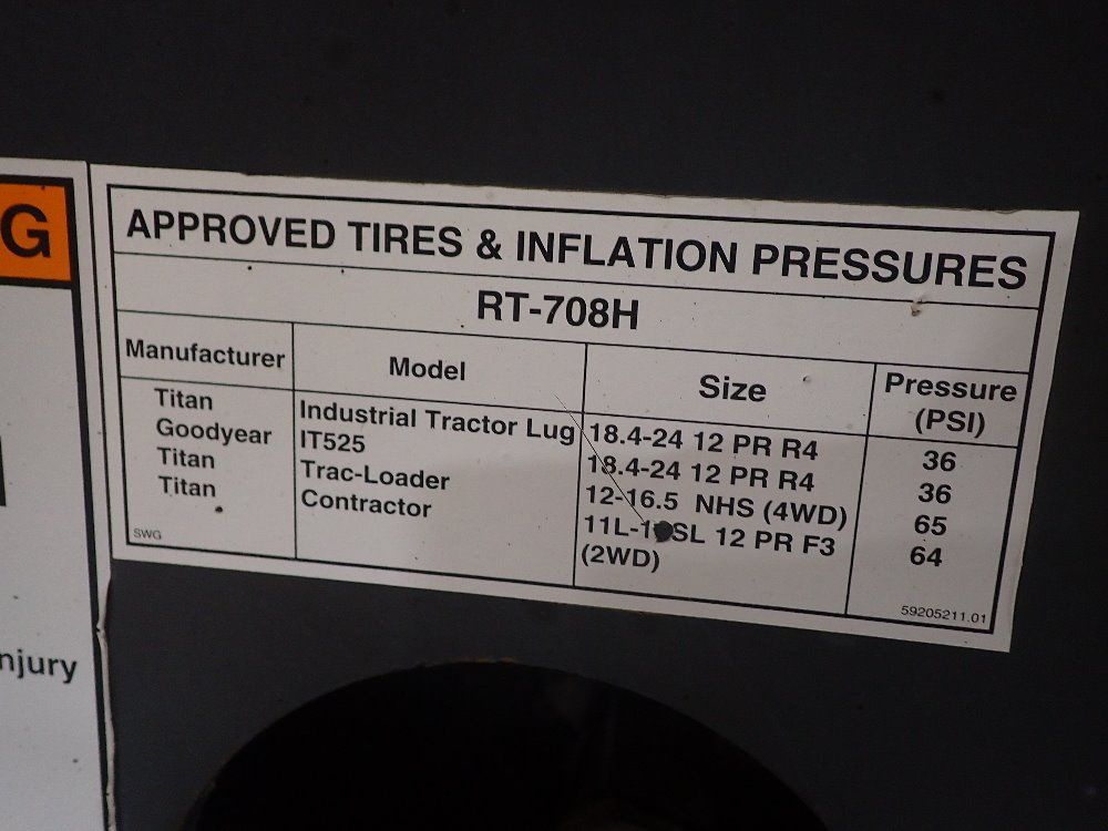 Ingersoll-rand 8000lbs Diesel Forklift - Rt-708h