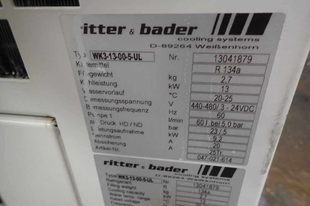 Grob 13 Kw Spindle Chiller - Wk3-13-00-5-u1