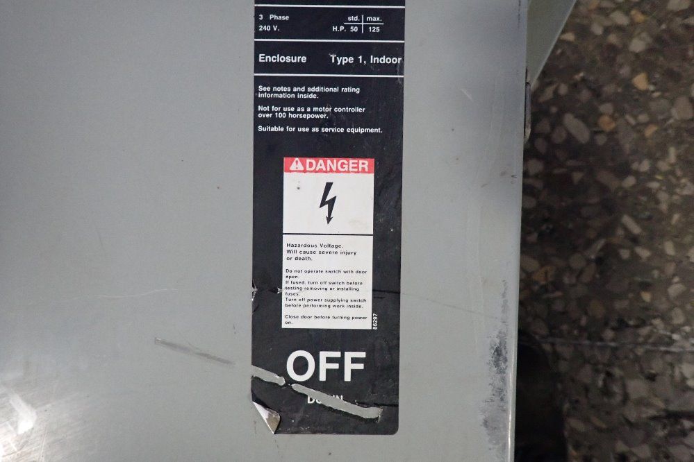 Siemens 400 Amps Fusible Disconnect - Jn325