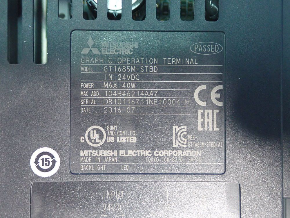 Mitsubishi Operation Terminal - Gt1685m-stbd