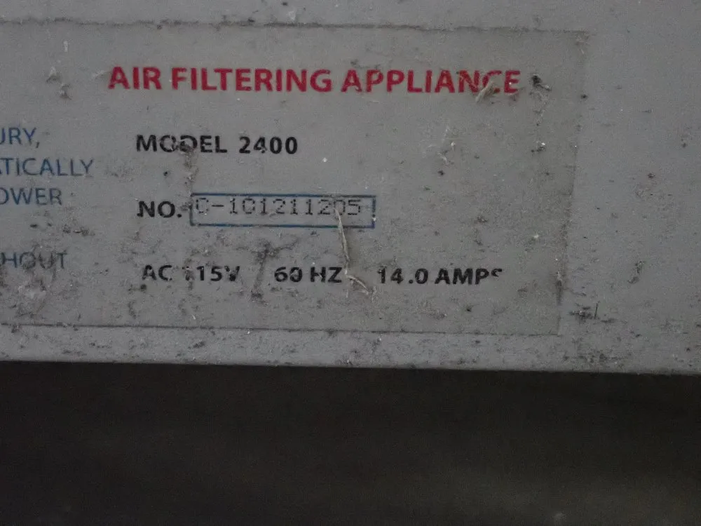 Jds Air Air Filtration System - Tech 2400