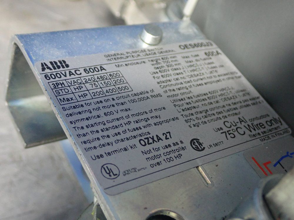 Abb Switch Interrupter - Oes600j3