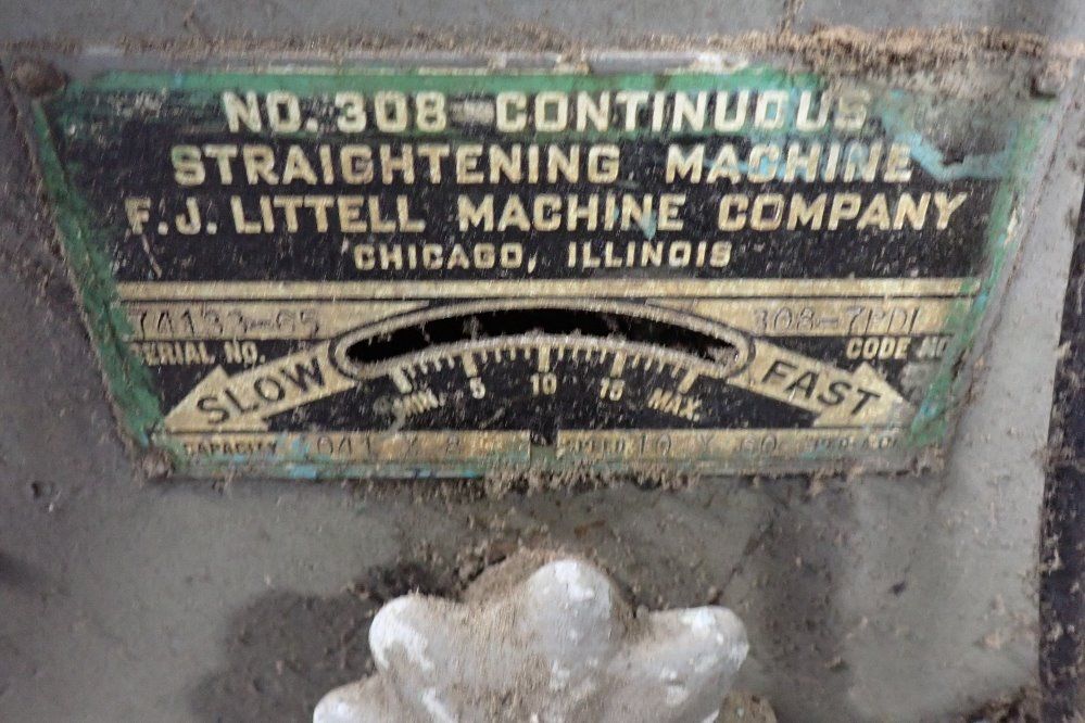 Fj Litell 8" Straightening Machine - 308-7pdl