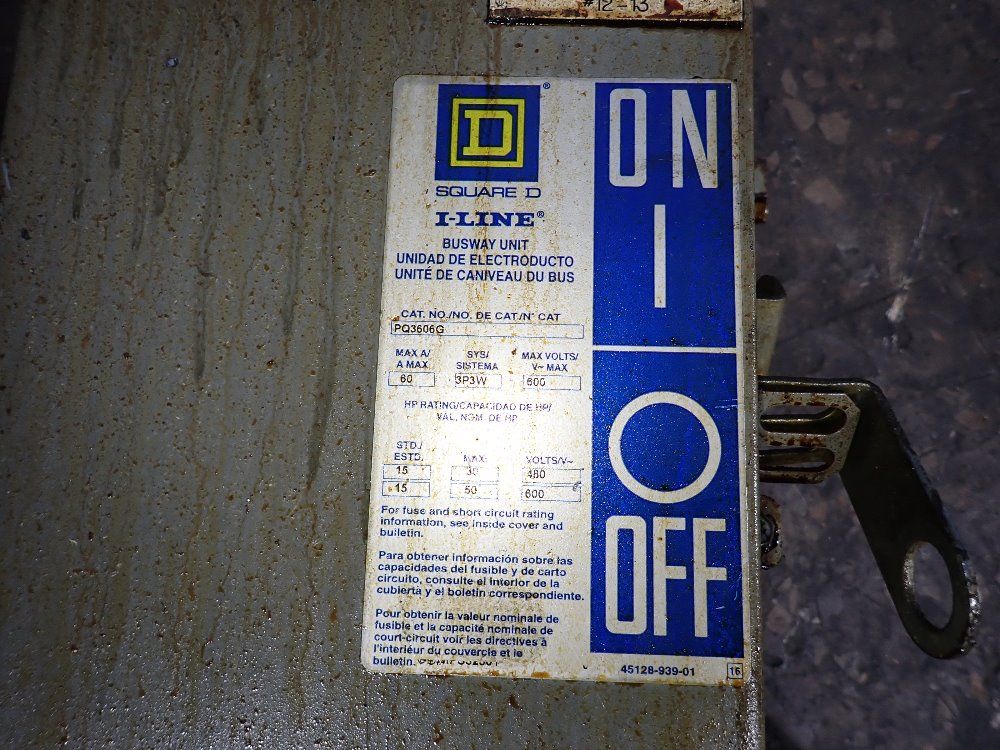 Square D Bus Plug - Pq3606g