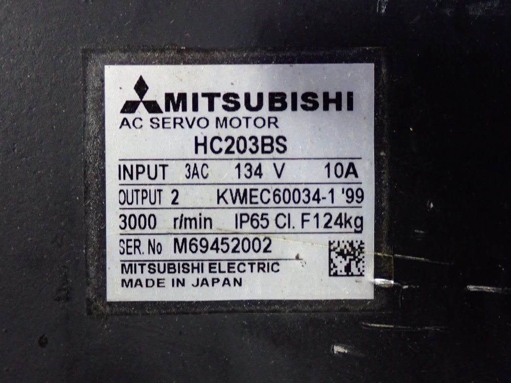 Mitsubishi Servo Motor - Hc203bs