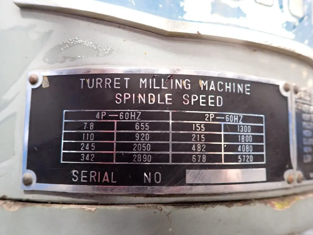 Nantong 42" X 9" Table, 78-5720rpm Vertical Milling Machine - X6323s