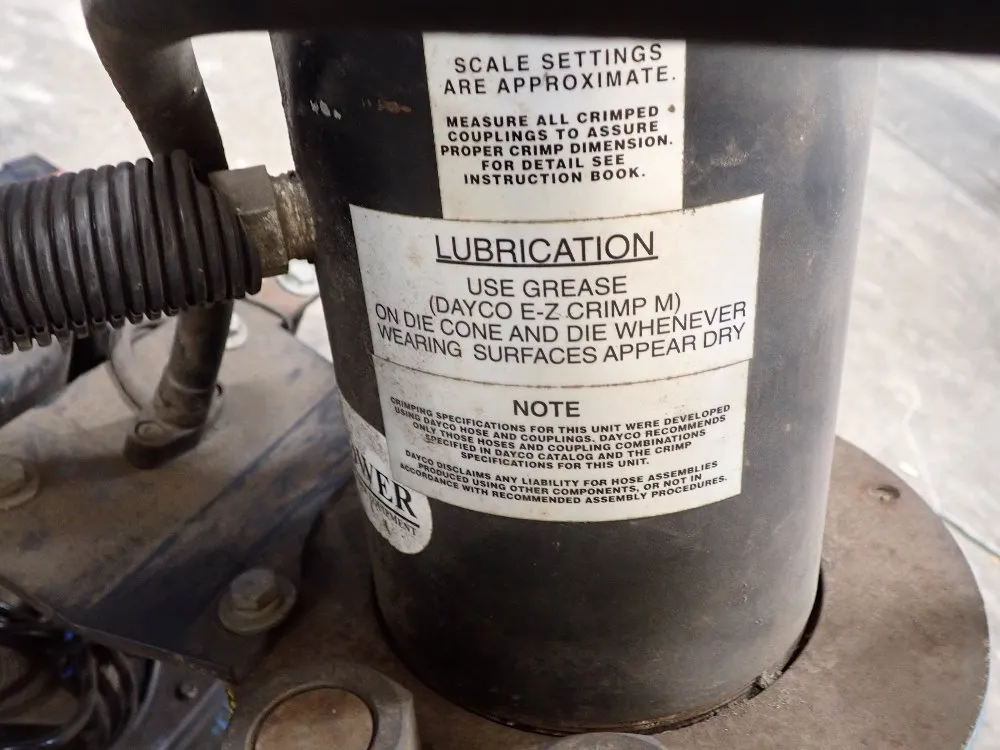 Dayco 4200psi Weatherhead Crimper