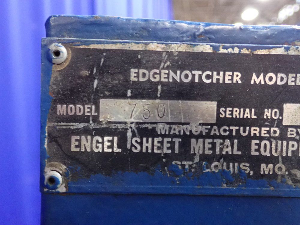 Engel Sheet Metal Edge Notcher - 750