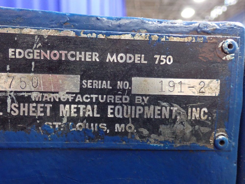 Engel Sheet Metal Edge Notcher - 750