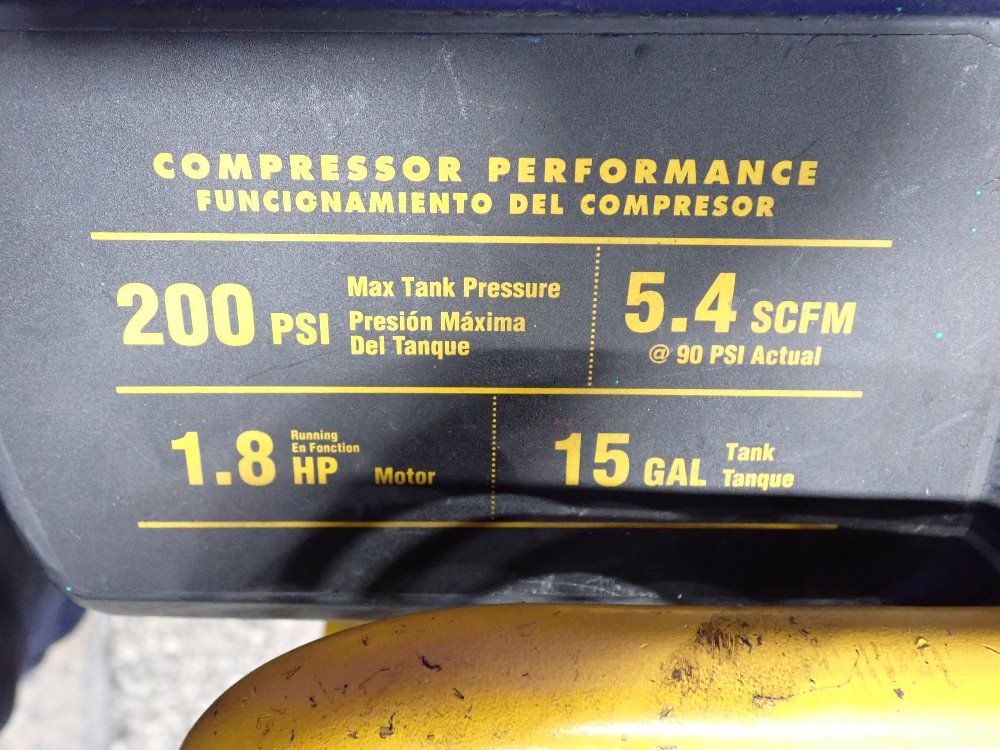 Dewalt 1.8 Hp Air Compressor - D55168