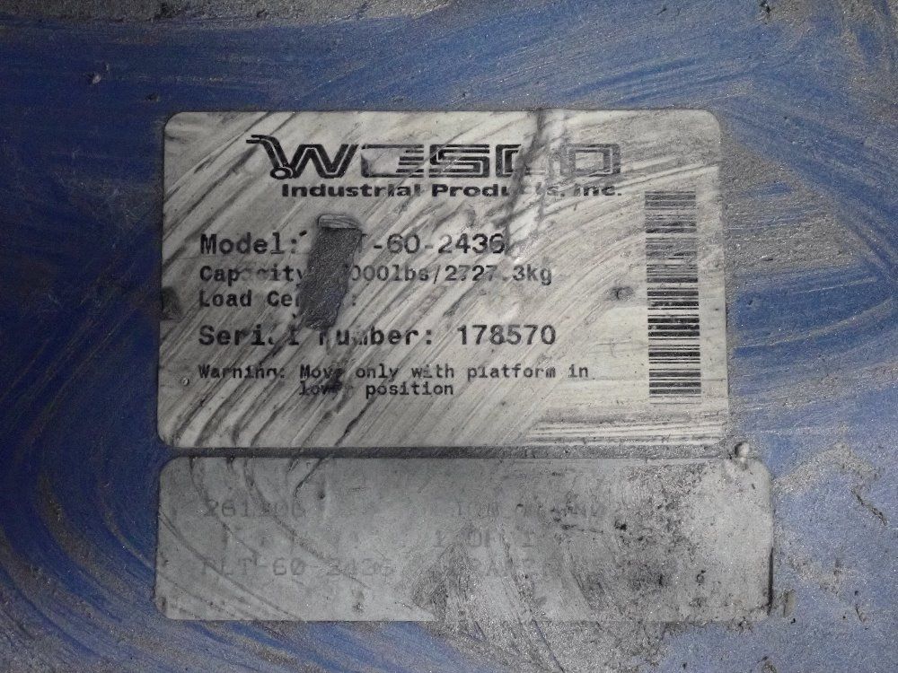 Wesco 6000# Powered Lift - 60-2436