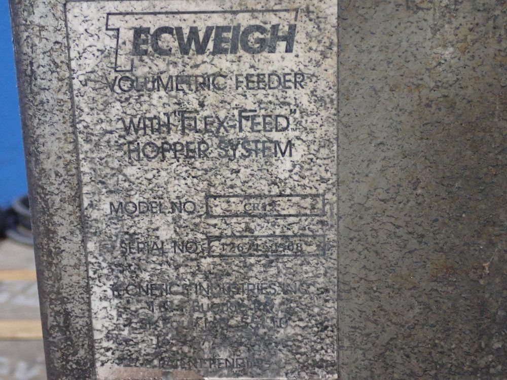 Tecweigh 21"x21" Volumetric Feeder W/flex-feed Hopper System - Cr12