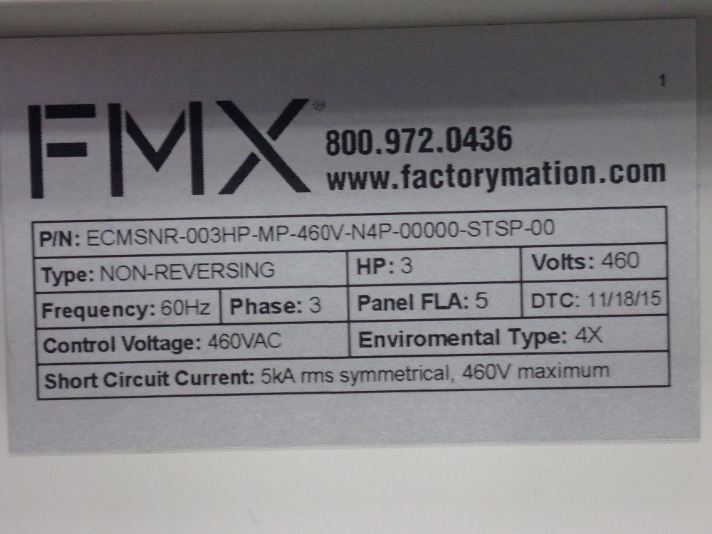 Fmx 3 Hp Electrical Control Box - Non-reversing
