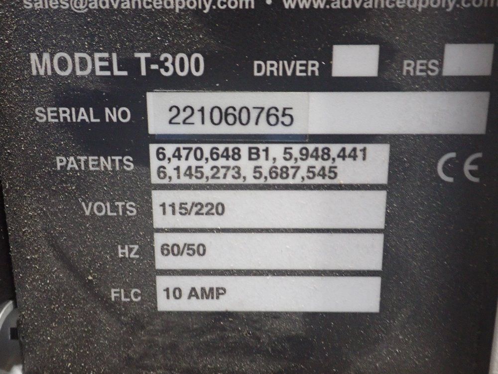 Advanced Poly Packaging Inc Table Top Bagger